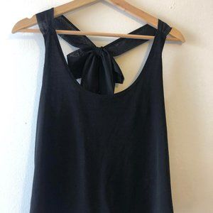 Black camisole with bow